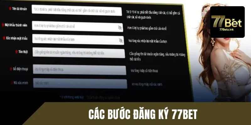 Hướng dẫn đăng ký 77BET