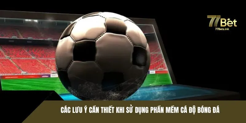 Các lưu ý cần thiết khi sử dụng phần mềm cá độ bóng đá